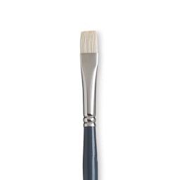 Princeton Snap! Natural Bristle Brush - Bright, Long Handle, Size 6 close up