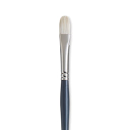 Princeton Snap! Natural Bristle Brush - Filbert, Long Handle, Size 6 close up