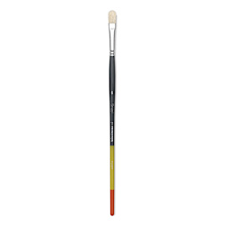 Princeton Snap! Natural Bristle Brush - Filbert, Long Handle, Size 6