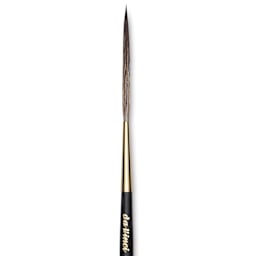 Da Vinci Casaneo Synthetic Squirrel Watercolor Brush - Pointed Liner Striper, Size 8, Short Handle, Synthetic, close up