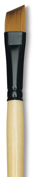 Dynasty Black Gold Synthetic Brush - Angular, Short Handle