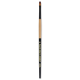 Dynasty Black Gold Brush - Filbert, Short Handle, Size 4