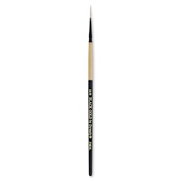Dynasty Black Gold Brush - Script, Short Handle, Size 10/0
