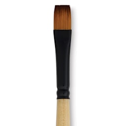 Dynasty Black Gold Brush - Shader, Short Handle, Size 10 close up
