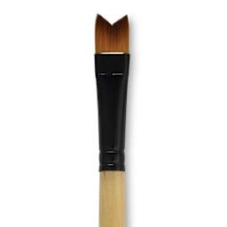 Dynasty Black Gold Brush - Whale's Tail, Short Handle, Size 1/2" close up