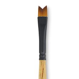 Dynasty Black Gold Brush - Whale's Tail, Short Handle, Size 1/4" close up