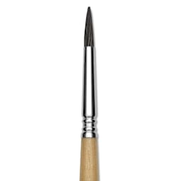 Escoda Squirrel Hair Ceramic Brush - Square Tip, Size 8 (Close-up of brush)