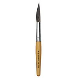 Escoda Squirrel Hair Ceramic Brush - Round Slanting, Size 16
