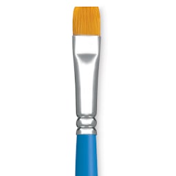 Princeton Select Synthetic Brush - Chisel Blender, Short Handle, Size 12 close up