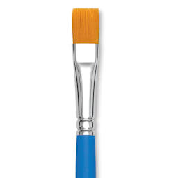 Princeton Select Synthetic Brush - Flat Shader, Short Handle, Size 12 close up