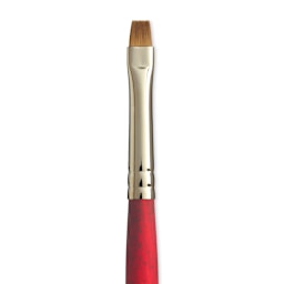 Princeton Velvetouch Series 3950 Synthetic Brush - Chisel Blender, Size 6 close up