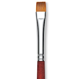 Princeton Velvetouch Series 3950 Synthetic Brush - Chisel Blender, Size 8 close up