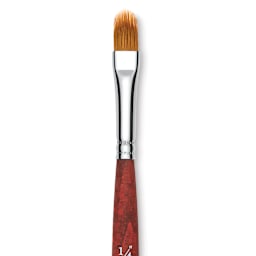 Princeton Velvetouch Series 3950 Synthetic Brush - Filbert Grainer, Mini, Size 1/4"