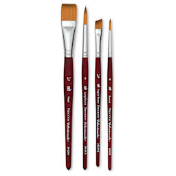 Princeton Velvetouch Series 3950 Synthetic Brushes - Set of 4