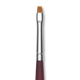 Princeton Velvetouch Series 3900 Synthetic Brush - Bright, Long Handle, Size 2 (close-up)