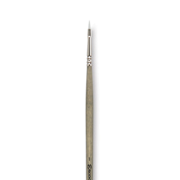 Escoda Perla Toray White Synthetic Brush - Filbert, Long Handle, Size 1