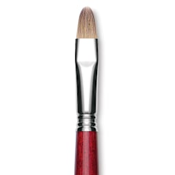 Escoda Opera Takatsu Synthetic Brush - Bright, Long Handle, Size 14 close up