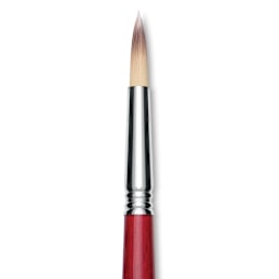 Escoda Opera Takatsu Synthetic Brush - Round, Long Handle, Size 12 close up