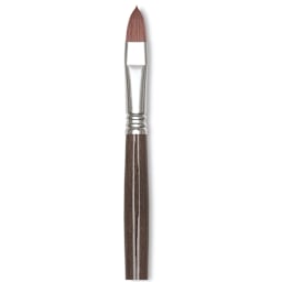Escoda Primera Teijin Synthetic Brush - Filbert, Long Handle, Size 30