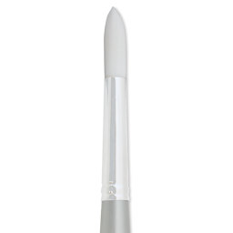 Silver Brush Silverwhite Synthetic Brush - Round, Long Handle, Size 12 close up