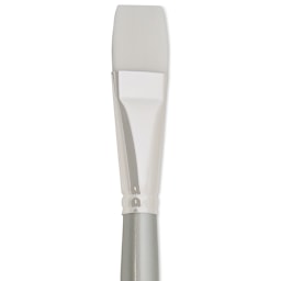 Silver Brush Silverwhite Synthetic Brush - Bright, Long Handle, Size 12 close up