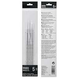 Liquitex Basics Synthetic Brushes - Set of 5, packaging
