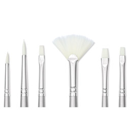 Liquitex Basics Synthetic Brushes - Set of 6, close-up