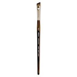 Silver Brush Monza Synthetic Mongoose Artist Brush - Short Angle, Short Handle, Size 3/8"