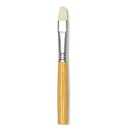Escoda Clasico Chungking White Bristle - Single Bright Brush shown upright