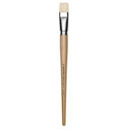 Escoda Clasico Chungking White Bristle Brush - Bright, Long Handle, Size 22