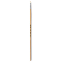 Escoda Clasico Chungking White Bristle Brush - Flat, Long Handle, Size 1