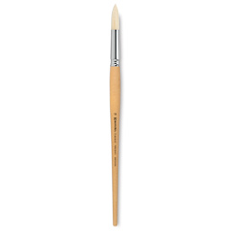 Escoda Clasico Chungking White Bristle Brush - Round, Long Handle, Size 18