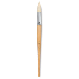 Escoda Clasico Chungking White Bristle Brush - Round, Long Handle, Size 24