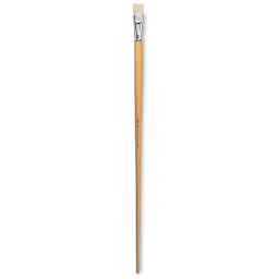 Escoda Clasico Chungking White Bristle Brush - Bright, Extra Long Handle, Size 22