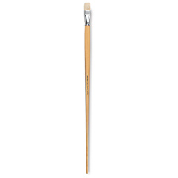 Escoda Clasico Chungking White Bristle Brush - Bright, Extra Long Handle, Size 24