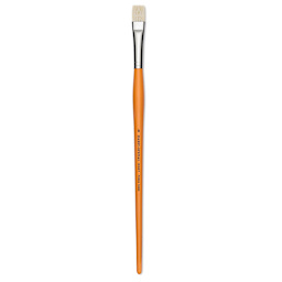 Isabey Chungking Interlocking Bristle Brush - Bright, Long Handle, Size 8