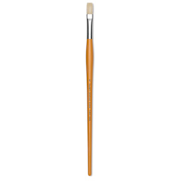 Isabey Chungking Interlocking Bristle Brush - Flat, Long Handle, Size 5