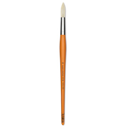 Isabey Chungking Interlocking Bristle Brush - Round, Long Handle, Size 12