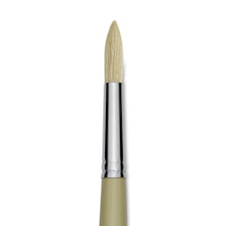 Robert Simmons Signet Brush - Round, Long Handle, Size 8 close up