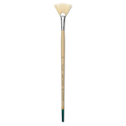 Robert Simmons Signet Brush - Fan Blender, Long Handle, Size 8