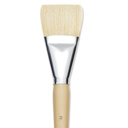 Robert Simmons Signet Bristle Brush - Broad, Long Handle, Size 22 close up