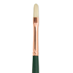 Silver Brush Grand Prix Super Brush - Filbert, Long Handle, Size 0 close up
