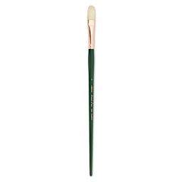 Silver Brush Grand Prix Super Brush - Filbert, Long Handle, Size 8