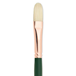 Silver Brush Grand Prix Super Brush - Filbert, Long Handle, Size 8 close up