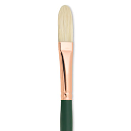 Silver Brush Grand Prix Super Brush - Extra Long Filbert, Long Handle, Size 8 close up