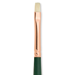 Silver Brush Grand Prix Super Brush - Bright, Long Handle, Size 0 close up