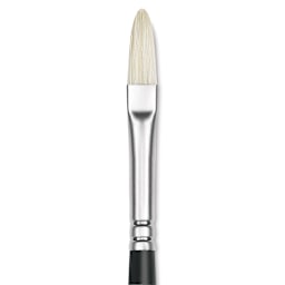 Winsor & Newton Artists' Oil Brush - Filbert, Long Handle, Size 3