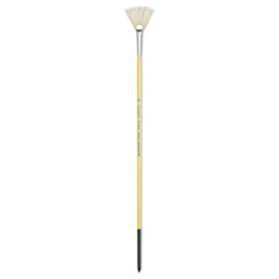 Isabey Chungking Interlocking Bristle Brush - Fan, Long Handle, Size 4
