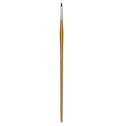 Isabey Isacryl Synthetic Brush - Long Flat, Long Handle, Size 2/0