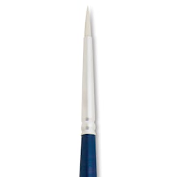 Silver Brush Bristlon Stiff White Synthetic Brush - Round, Size 1 (close-up)